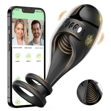 App Male Masturbator Vibrator Glans Stimulate Massager 10 Modes Penis Lasting Delay Endurance