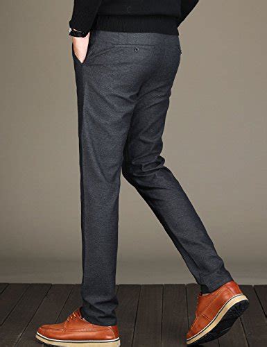 Men's Tapered Slim Fit Wrinkle-Free Casual Stretch Dress Pants,Classic ...