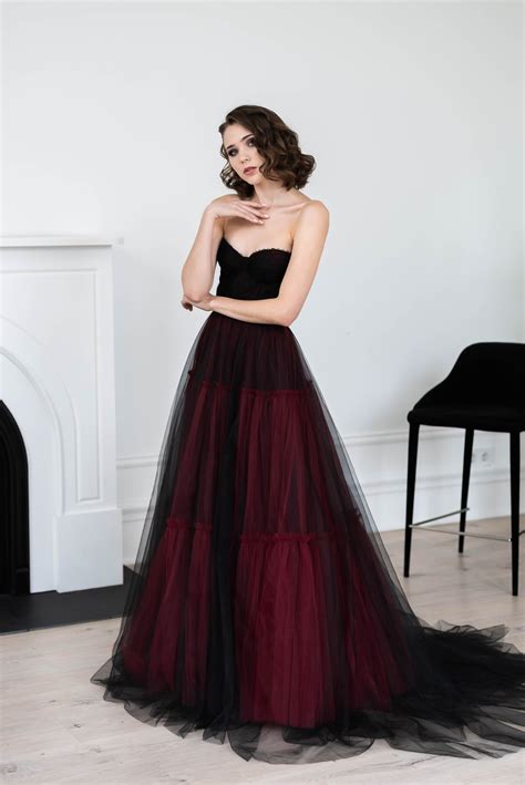 Red And Black Wedding Dresses