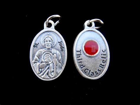 St SAINT Jude Relic Medal/ St Jude Charm for Necklace/saint Jude Medal/third Class Relic ...