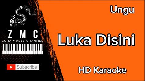 Luka Disini Ungu Zmc Karaoke Youtube