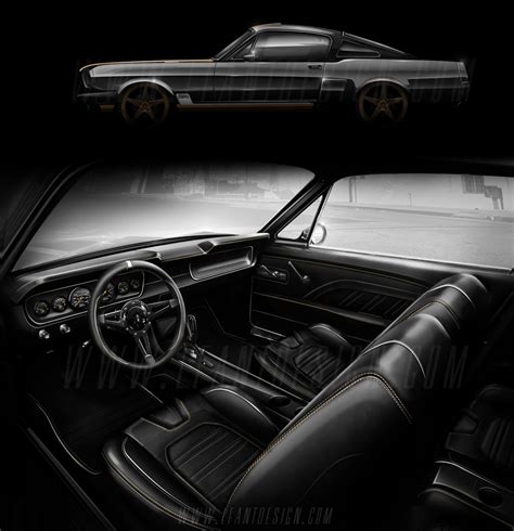 `65 Mustang interior concept :: Behance