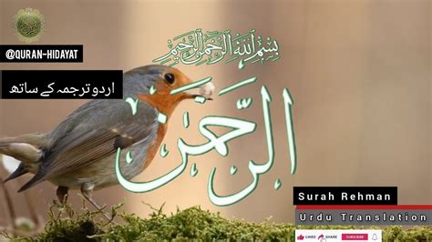 Surah Rehman With Urdu Translation And Visualisation Full Qari Mishary