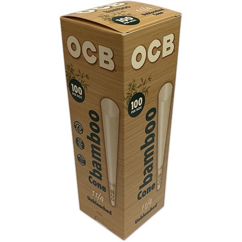 Ocb Pre Rolled Cones Bamboo 1¼ Size Mini Tower 100ct American Rolling Club