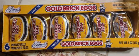 Elmers Chocolate Gold Brick Eggs 6 Oz