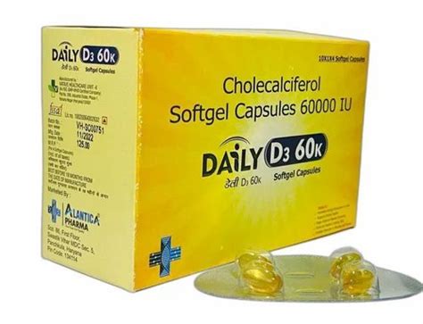 Daily D K Cholecalciferol Soft Gelatin Capsules X X K Iu At