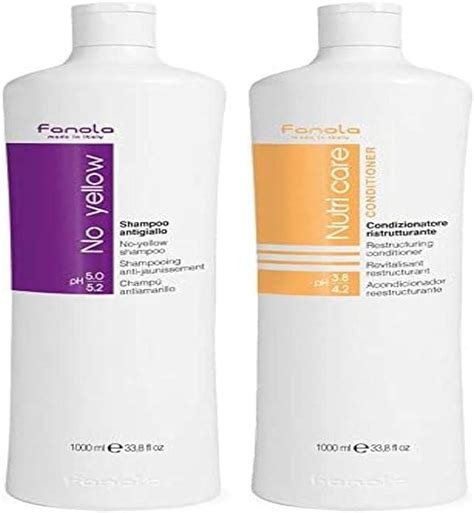 Fanola No Yellow Anti Gelb Shampoo Nutri Care Conditioner 2000 Ml