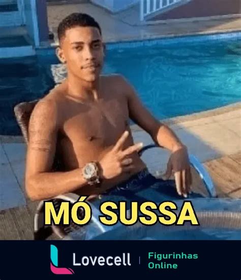 Figurinha MC POZE mó sussegado na piscina para WhatsApp Lovecell