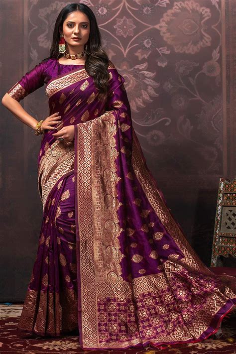 Magenta Color Saree