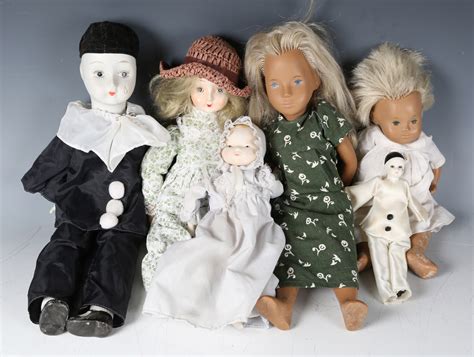 A Sasha Doll With Blonde Hair And Painted Features Height Cm Another Sasha Doll With Blonde Hair