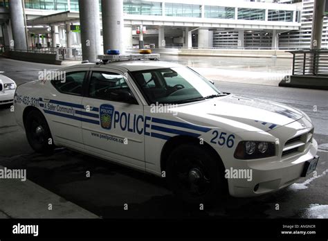 Peel Regional Police Car At Toronto Pearson Airport Ontario Canada