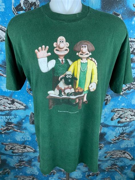 Vintage 80s 1989 Wallace Gromit Cartoon Men S Fashion Tops Sets