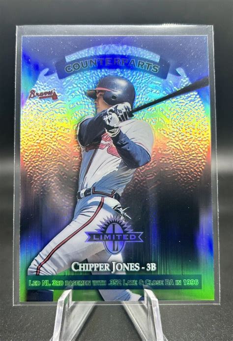 Donruss Limited Exposure Chipper Jones Braves Dual Sided Refractor