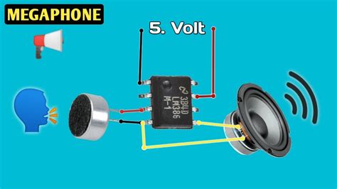 How To Make Simple Mic Amplifier [📢 Megaphone ] Diy Mic Amplifier Circuit Youtube