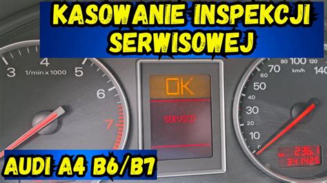 Jak skasować service Audi A4 B6 B7 Seat Exeo service inspection delete