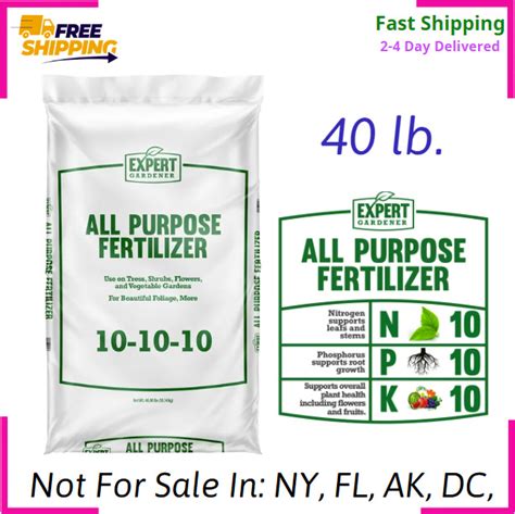 Expert Gardener All Purpose Plant Fertilizer 10 10 10 Fertilizer 40