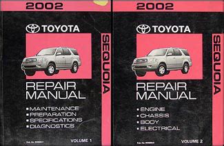 Toyota Sequoia Repair Manual Original Set