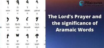 The Lord’s Prayer and the significance of Aramaic Words in Spirituality ...