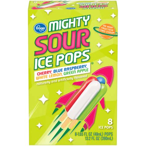 Kroger® Sour Cherry Blue Raspberry White Lemon Green Apple Mighty Ice