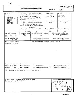 Fillable Online Digital Library Unt Engineering Change Notice Template