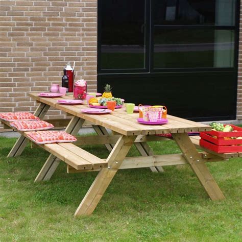 Table Pique Nique Cm Xxl En Bois Autoclave Classe