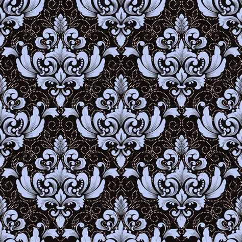 Free Vector Vector Damask Seamless Pattern Background Classical Luxury Old Fashioned Damask