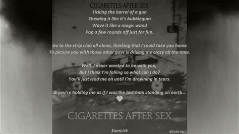 Cigarettes After Sex Bubblegum [lyrics] Youtube