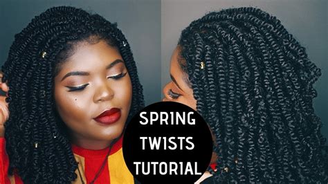 Easiest Spring Twists Tutorial On Short Natural Hair Spring Twist