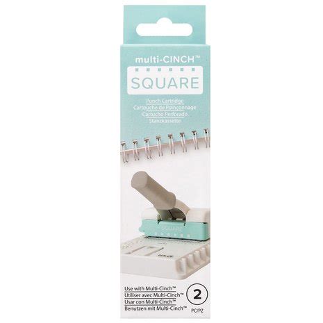 We R Memory Keepers Multi Cinch Punch Cartridge Square