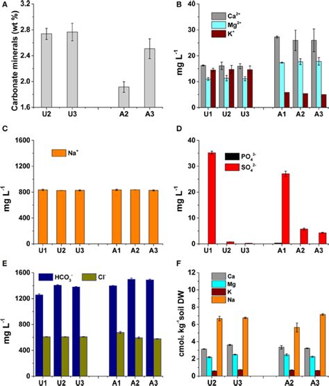 Concentrations Of Carbonate Minerals And Major Cations And Anions In