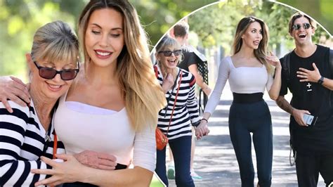 Olivia Newton John Cuddles Daughter Chloe Lattanzi Outside Dancing With The Stars Rehearsals