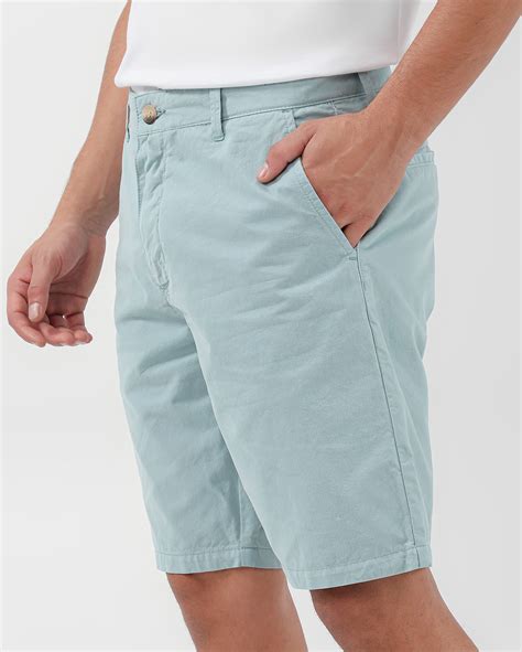 Riachuelo Bermuda Jeans Color Masculina Chino De Algod O Azul Claro