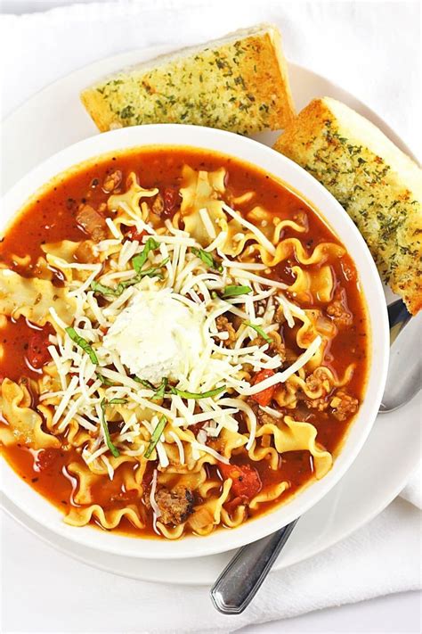 Easy Lasagna Soup • Now Cook This