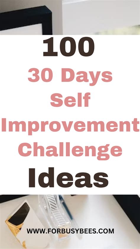 100 Actionable 30 Day Self Improvement Challenge Ideas Artofit