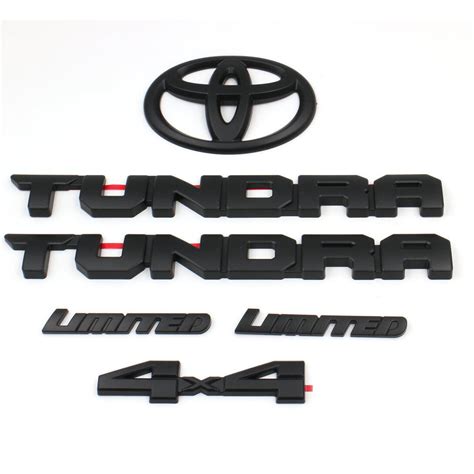 2022 Toyota Tundra Limited Blackout Emblem Overlays Set Oem Emblems La