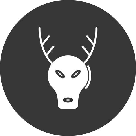 Stag Glyph Inverted Icon Vector Art At Vecteezy