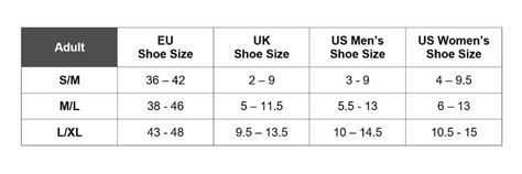 Socks Size Guide — Cooldesocks Online Shop