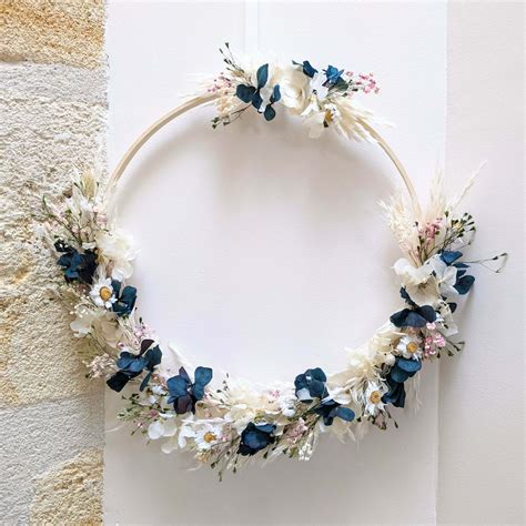 Couronne Murale De Fleurs Stabilis Es Fleurs S Ch Es Dans Les Tons