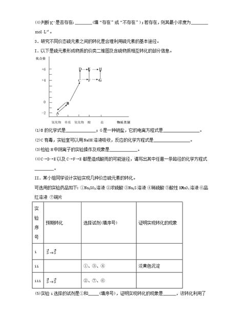 2022届高三化学一轮复习实验专题题型必练14离子推断填空题题含解析 教习网试卷下载