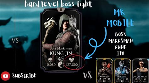 Mk Mobile L Boss Marksman Kung Jin Hard Level Youtube