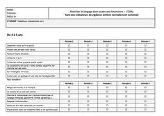 Id Es De Grille D Observation Evaluation Maternelle Observation