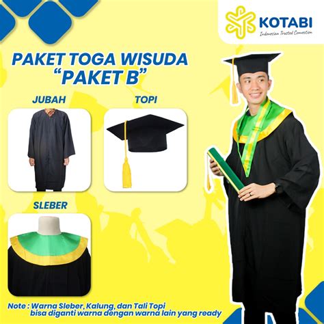 Jual PAKET WISUDA B Jual Paket Wisuda Satuan Perlengkapan Baju