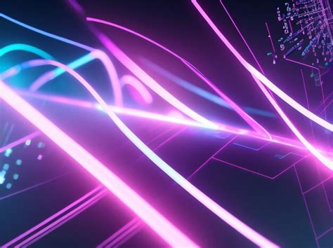 Premium AI Image Neon Dreamscape Abstract Background With Pink And