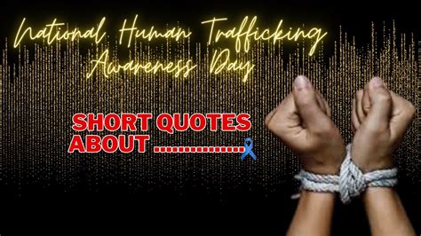 National Human Trafficking Awareness Day Quotes | Stop Human ...