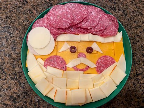 Make My Day Camp Santa Cheese Plate