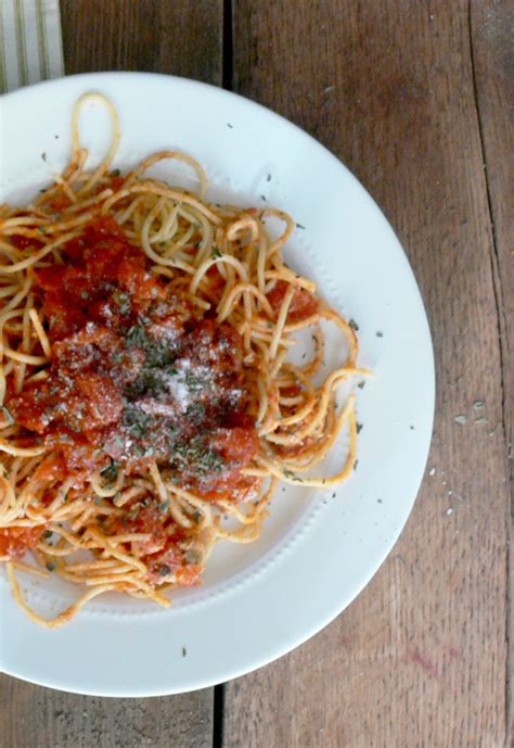 Homemade Spaghetti Sauce Meatless Marguerites Cookbook