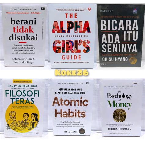 Pack Of 6 Motivational Books Dare Not Like Atomic Habits The Alpha