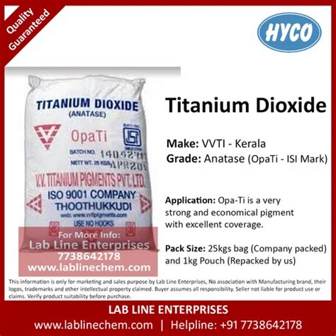 Anatase Grade Titanium Dioxide Chemical Formula Tio2 At Best Price In