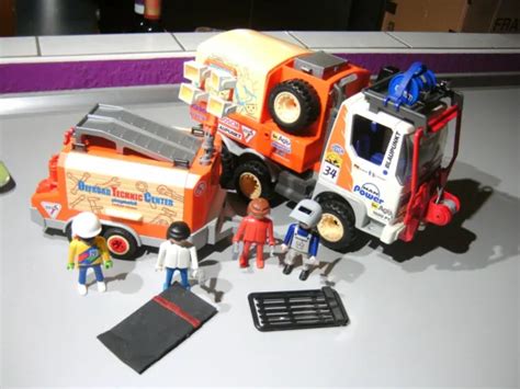 Dr Lot Playmobil Camion Remorque Man Assistance Rallye Paris Dakar