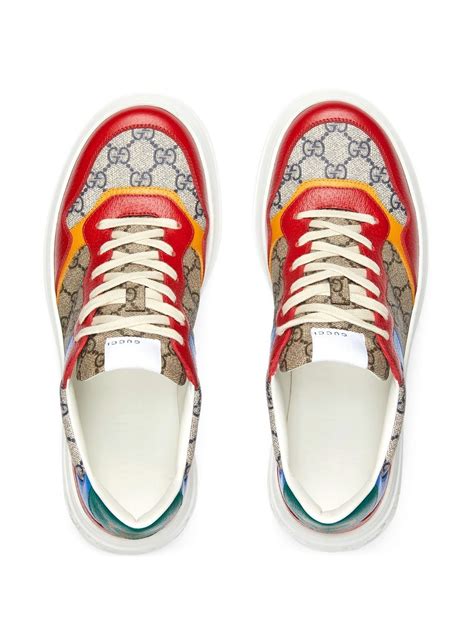 Gucci GG Panelled Lace Up Sneakers Neutrals FARFETCH UK